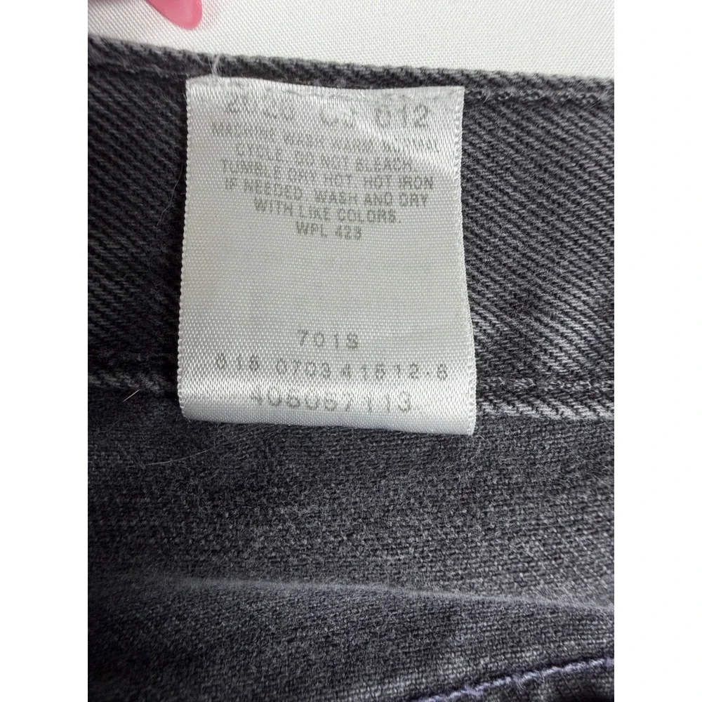 Levis 505 Vintage Y2K  Regular Jeans Mens 30x29  Faded Black Straight Leg 2003
